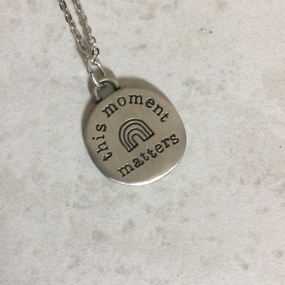 NWT Lisa Leonard Designs pewter This Moment Matters necklace - Picture 3 of 7